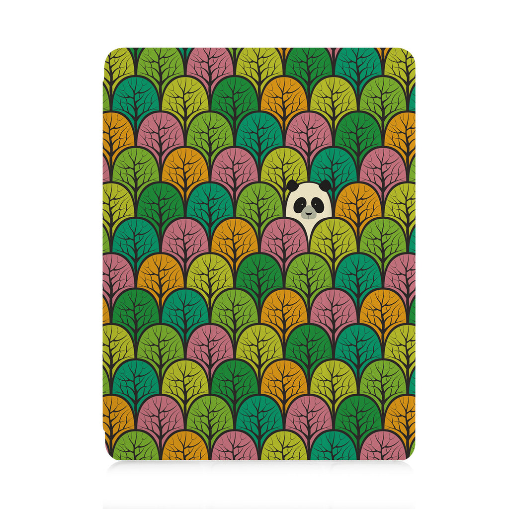 front view of personalized iPad case with pencil holder and Fox Fun design