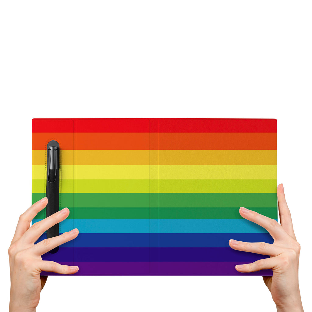 The VistaCase reMarkable Folio with Rainbow design is crafted from premium materials and exclusively tailored to fit your reMarkable 2,