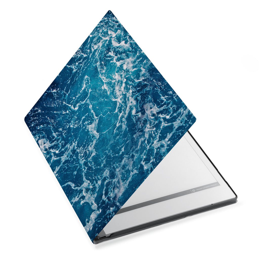 The Personalized VistaCase reMarkable Pen Holder CasewithOcean design adds a touch of elegance to your device.