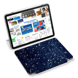 the VistaCase Personalized iPad Slim Fit Case with Galaxy Universe design,  Designed with convenience in mind, the case automatically wakes your iPad when opened and puts it to sleep when closed.