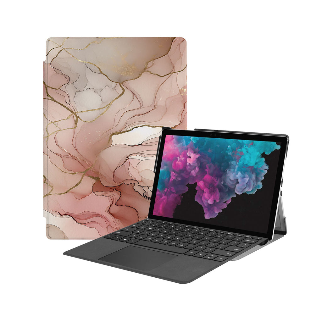the Hero Image of Personalized Microsoft Surface Pro and Go Case with Marble design