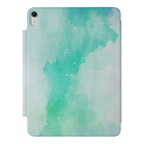 the VistaCase Personalized iPad Slim Fit Case with Abstract Watercolor Splash design,  Crafted with a durable fabric exterior and a soft interior lining.
