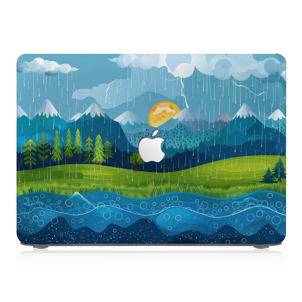 This lightweight, slim hardshell with Colorful Mountain design is easy to install and fits closely to protect against scratches