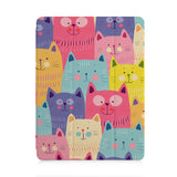 front and back view of personalized iPad case with pencil holder and 02 design