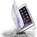 Drop protection from the personalized iPad folio case with Marble design