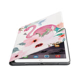 Auto wake and sleep function of the personalized iPad folio case with Flamingo design