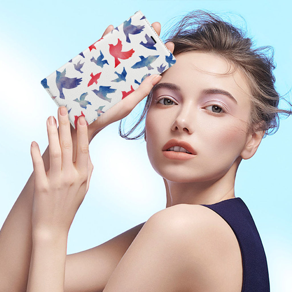 Personalized iPhone Wallet Case with Bird desig marries a wallet with an Samsung case, combining two of your must-have items into one brilliant design Wallet Case.