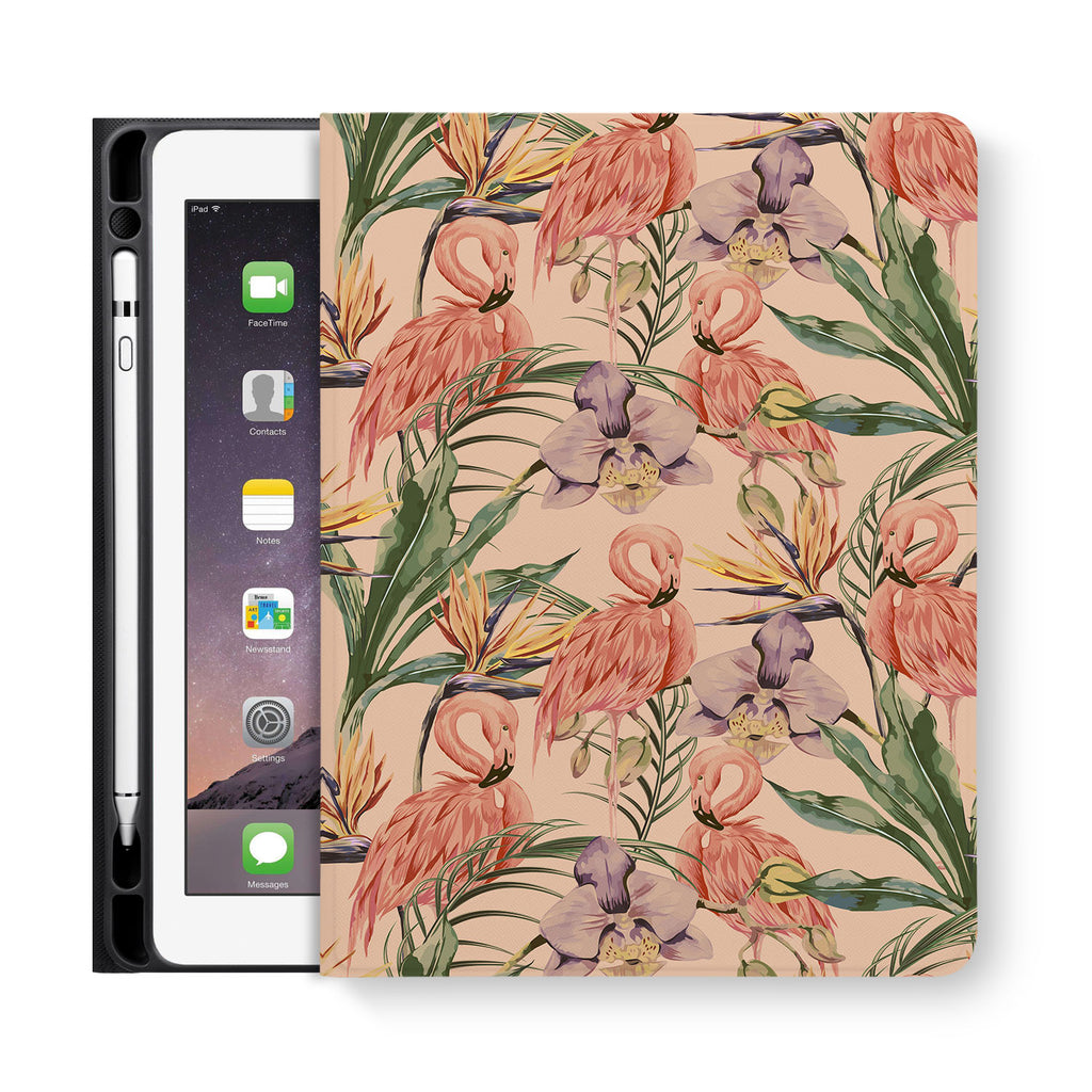 frontview of personalized iPad folio case with 2 design