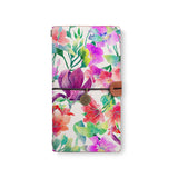 the front top view of midori style traveler's notebook with 5 design