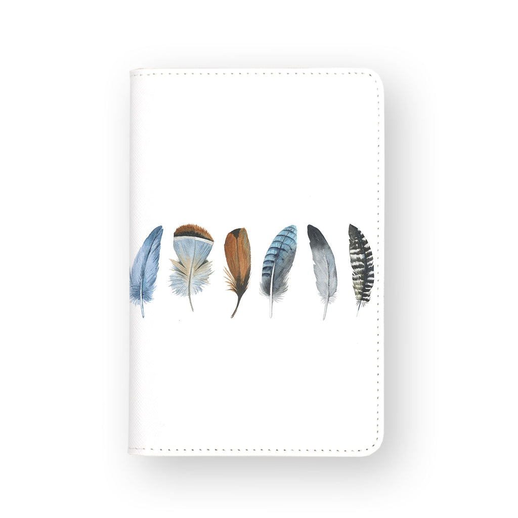 front view of personalized RFID blocking passport travel wallet with 02 design