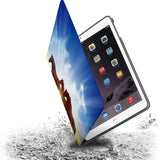 Drop protection from the personalized iPad folio case with Horse design