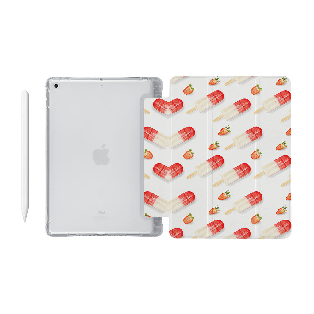 iPad SeeThru Casd with Sweet Design Fully compatible with the Apple Pencil