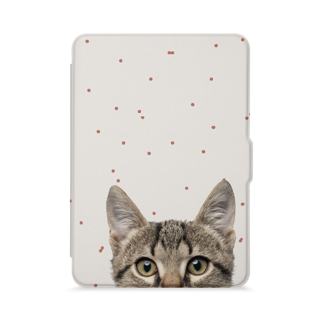 front view of personalized kindle paperwhite case with 03 design - swap