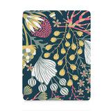 front view of personalized iPad case with pencil holder and Autumn Leaves design