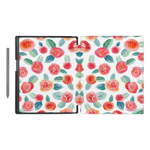 Vista Case reMarkable Folio case with Rose Design has an integrated holder for pen marker  so you never have to leave your extra tech behind. - swap