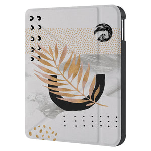 swap front and back view of personalized KOBO case and Marble Flower design