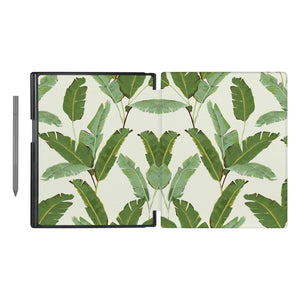 Vista Case reMarkable Folio case with Green Leaves Design has an integrated holder for pen marker  so you never have to leave your extra tech behind. - swap