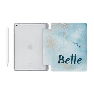 iPad SeeThru Case - Marble Gold