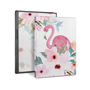 Vista Case reMarkable Folio case with Flamingo Design perfect fit for easy and comfortable use. Durable & solid frame protecting the reMarkable 2 from drop and bump.