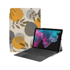 the Hero Image of Personalized Microsoft Surface Pro and Go Case with Leaves design