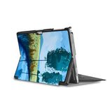 the back side of Personalized Microsoft Surface Pro and Go Case in Movie Stand View with Abstract Painting design - swap