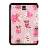 the back view of Personalized Samsung Galaxy Tab Case with Lovely Dog design