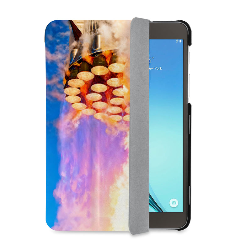 auto on off function of Personalized Samsung Galaxy Tab Case with Elon Musk SpaceX design - swap