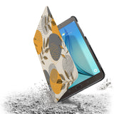 the drop protection feature of Personalized Samsung Galaxy Tab Case with Leaves design