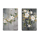 the whole printed area of Personalized Samsung Galaxy Tab Case with Flower Painting design