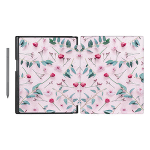 Vista Case reMarkable Folio case with Flat Flower 2 Design has an integrated holder for pen marker  so you never have to leave your extra tech behind. - swap