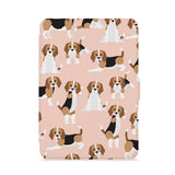 front view of personalized kindle paperwhite case with with Lovely Dog design - swap