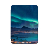 front view of personalized kindle paperwhite case with Nature Wonder design