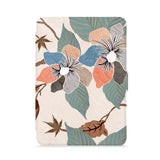 front view of personalized kindle paperwhite case with Artistic Flower design