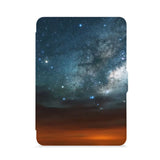 front view of personalized kindle paperwhite case with Starry Night design