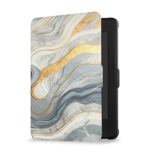 kindle foilo case with Marble design, Opens and closes just like a book to wake your Kindle or put it to sleep - swap