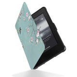 Reinforced rubber bumpers on the corners to protect your Kindle Paperwhite with Birds design