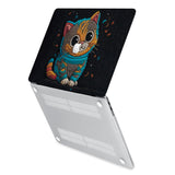 hardshell case with Cute Cat design has rubberized feet that keeps your MacBook from sliding on smooth surfaces