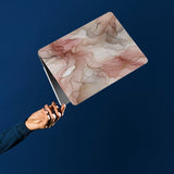 personalized microsoft laptop case features a lightweight two-piece design and Marble print