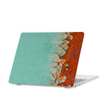 personalized microsoft laptop case features a lightweight two-piece design and Rusted Metal print