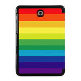 the back view of Personalized Samsung Galaxy Tab Case with Rainbow design