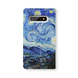 Back Side of Personalized Samsung Galaxy Wallet Case with OilPainting design - swap