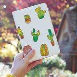 a girl holding personalized RFID blocking passport travel wallet with Plants design