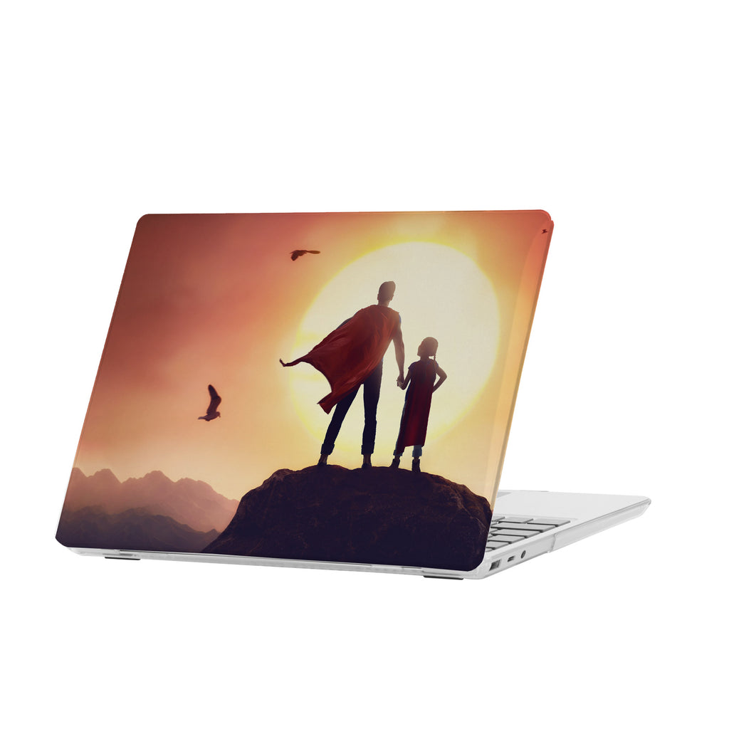 personalized microsoft laptop case features a lightweight two-piece design and Father Day print