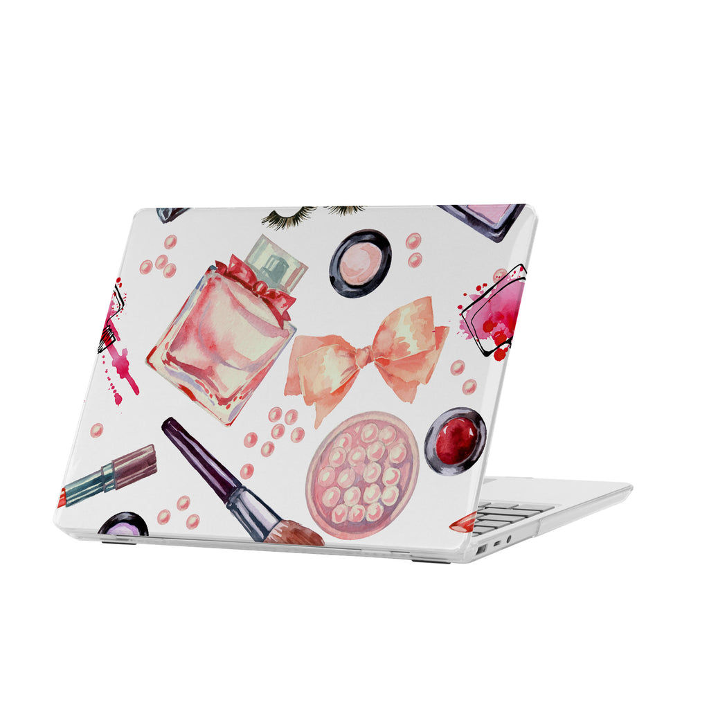 personalized microsoft laptop case features a lightweight two-piece design and Makeup Kit print