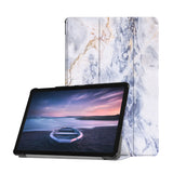 Personalized Samsung Galaxy Tab Case with Marble design provides screen protection during transit