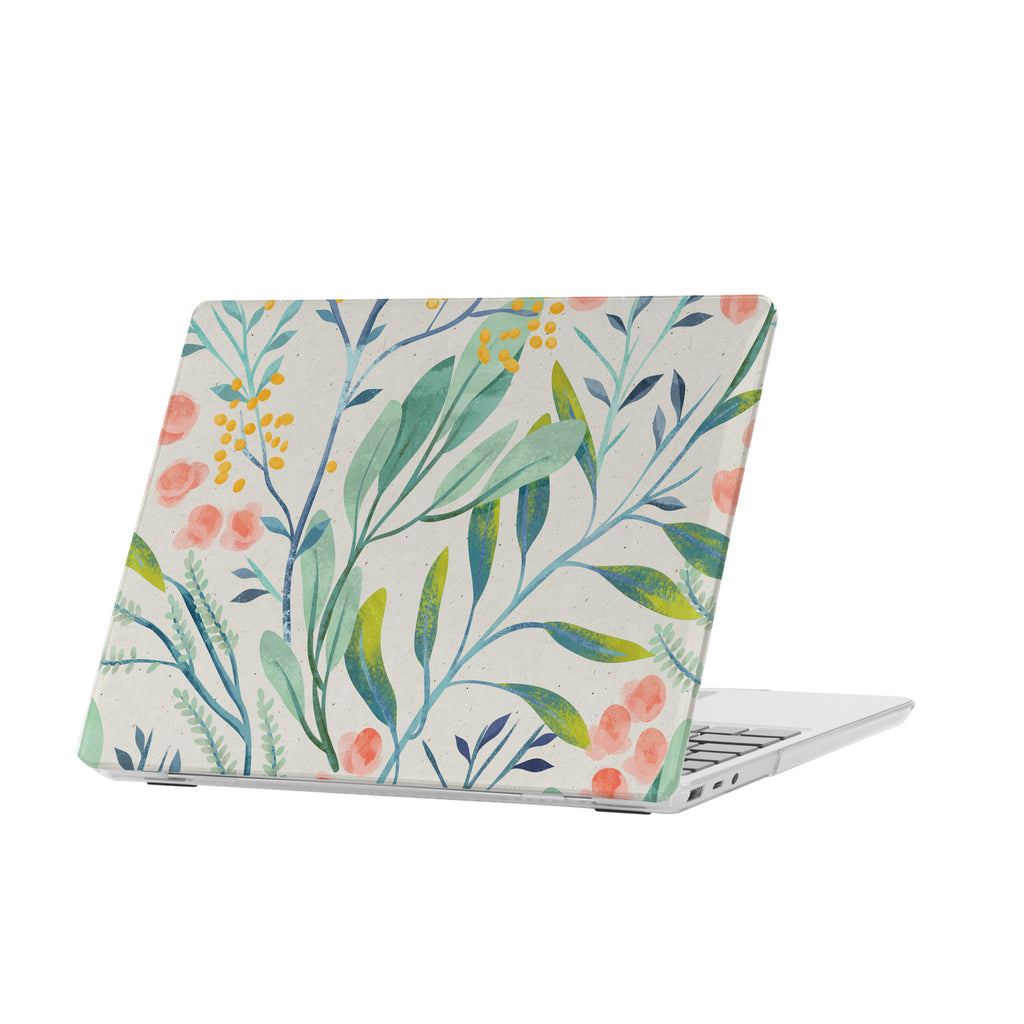 personalized microsoft laptop case features a lightweight two-piece design and Pink Flower print