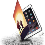 Drop protection from the personalized iPad folio case with Father Day design 