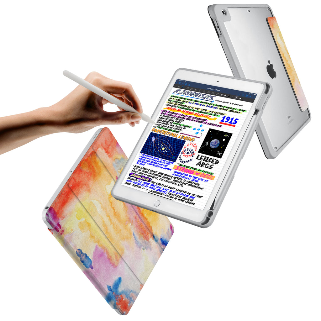 Vista Case iPad Premium Case with Splash Design has trifold folio style designed for best tablet protection with the Magnetic flap to keep the folio closed.