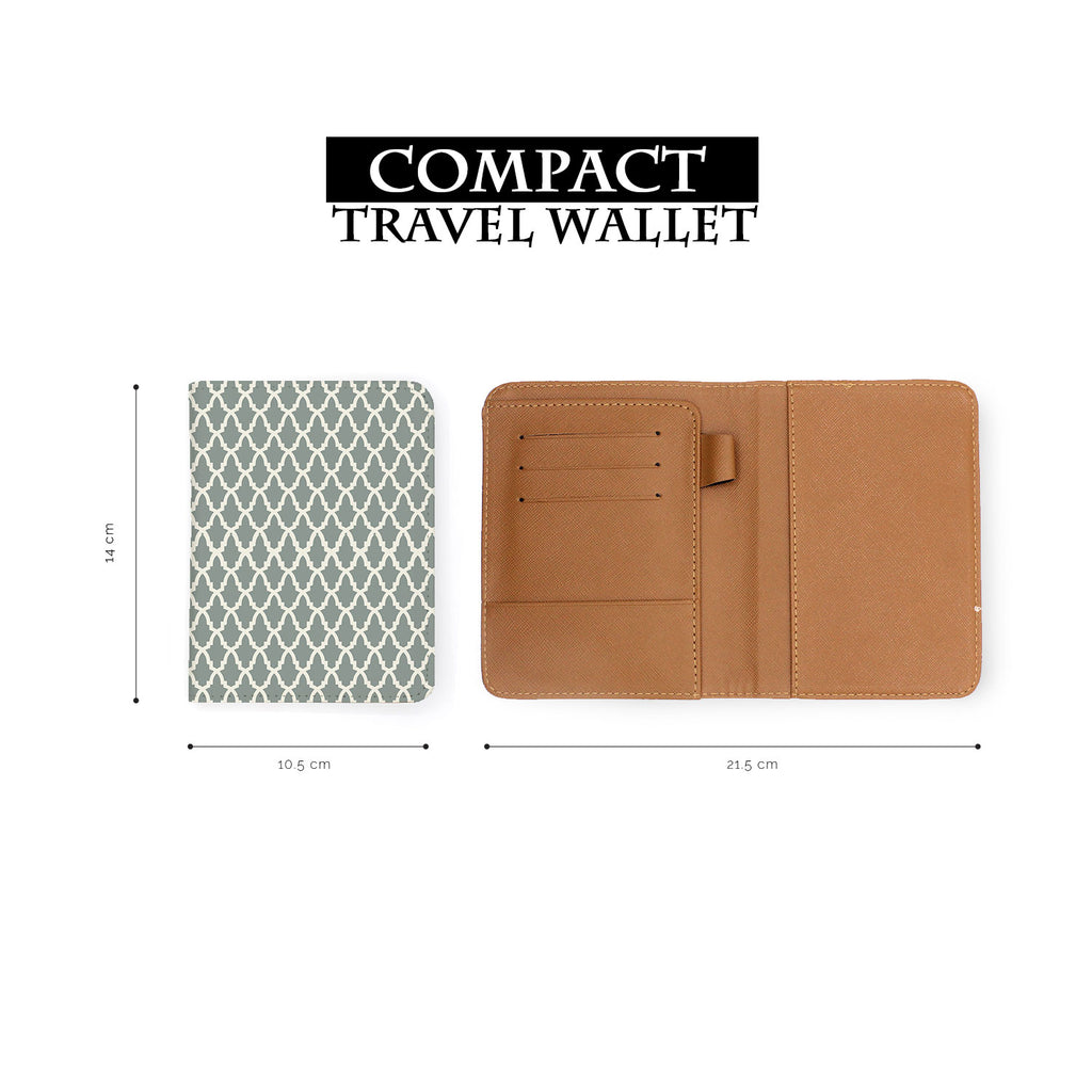 compact size of personalized RFID blocking passport travel wallet with Elegant Pattern design