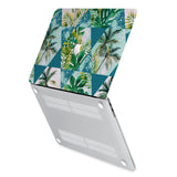 hardshell case with Tropical Leaves design has rubberized feet that keeps your MacBook from sliding on smooth surfaces